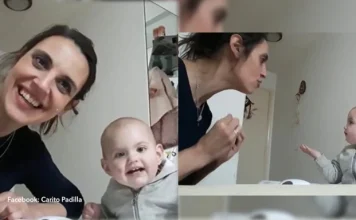 Conversația hilară dintre un bebeluș și mama ei care a făcut deja înconjurul lumii